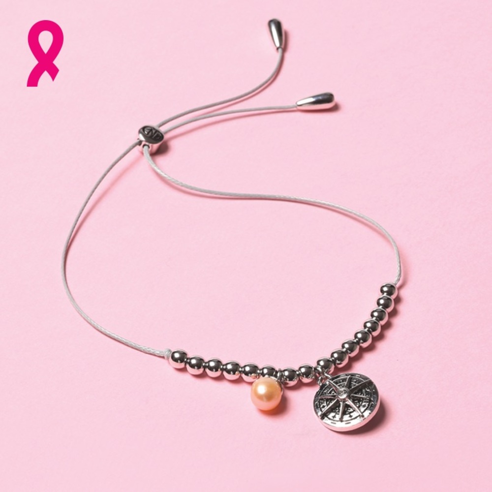 Caroline Néron Silver and Pearl Charm Bracelet